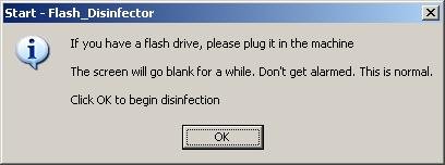 flash-disinfector insert your flash drive