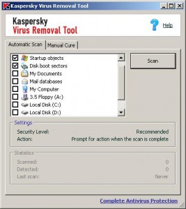 Kaspersky Virus Removal Tool 20.0.10.0 instal the new for windows