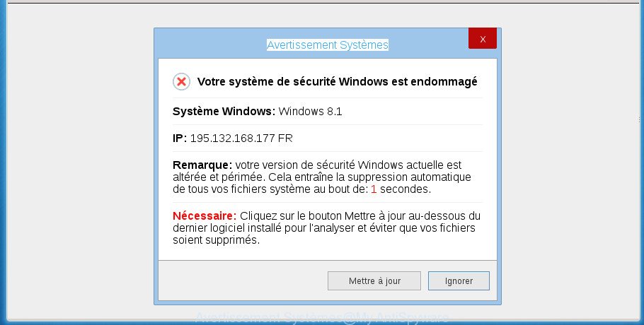 How to remove Avertissement Systèmes pop ups [Chrome, Firefox, IE, Edge]