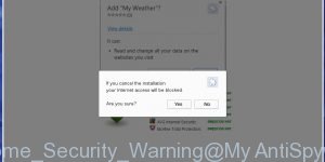 Chrome Security Warning