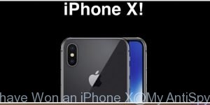 You have Won an iPhone X