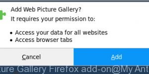 Web Picture Gallery Firefox add-on