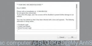 This Mac computer is BLOCKED scam