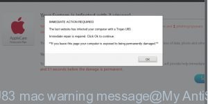 Trojan.U83 mac warning message