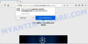 Organize.central-messages.com