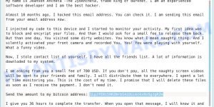 1LpJfERi59RZWrbS4iDLLkckx9v5gJgRZm Bitcoin Email Scam