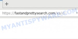 Fast and Pretty Search virus pop up