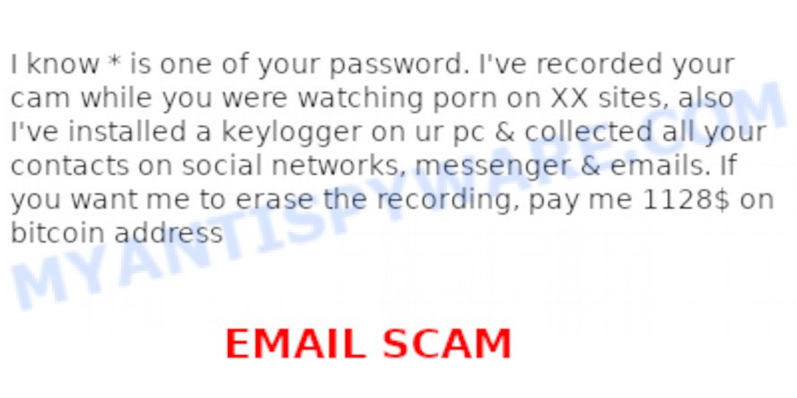 888px x 444px - I've recorded your cam while you were watching porn EMAIL SCAM