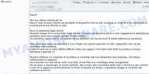 Ho una cattiva notizia per te email scam