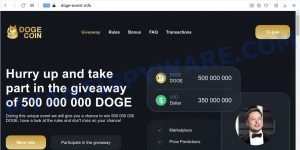 Doge Giveaway scam