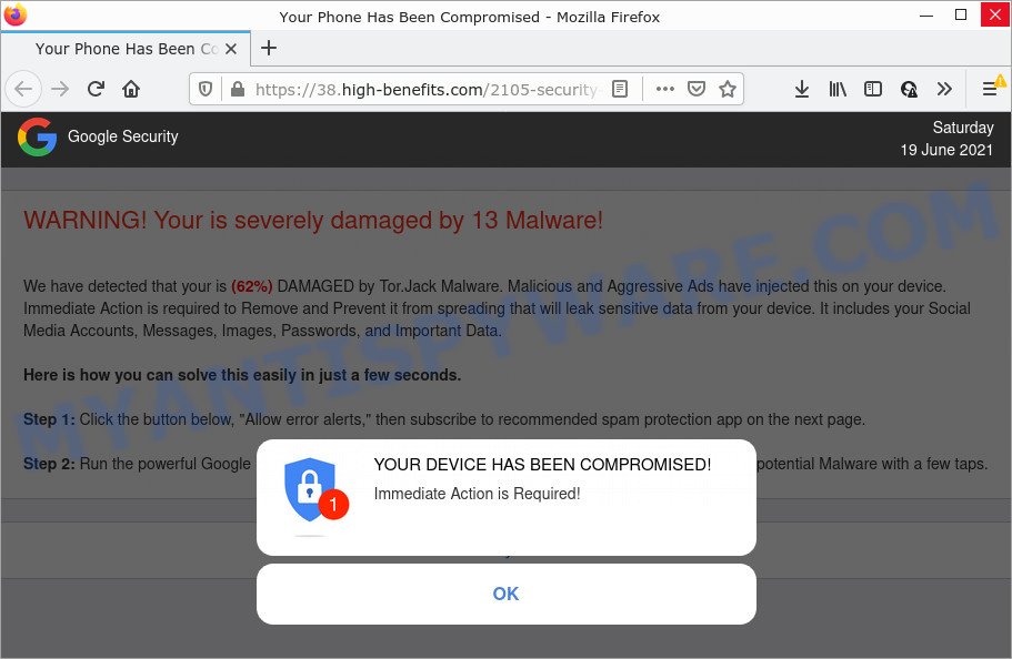 How remove Your Chrome is severely damaged by 13 Malware pop-ups (Virus guide)