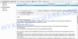 Ho cattive notizie per te EMAIL SCAM