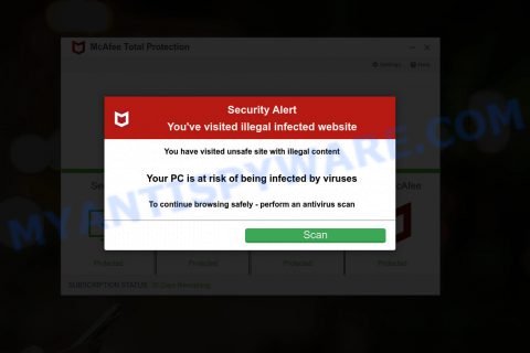 McAfee SECURITY ALERT SCAM