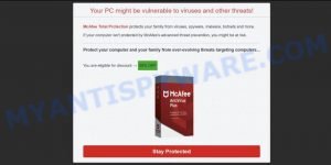 McAfee - Your PC Might Be Vulnerable SCAM