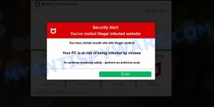 Protecthub.xyz pop-up scam