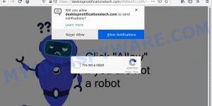 Desktop Notifications Tech virus