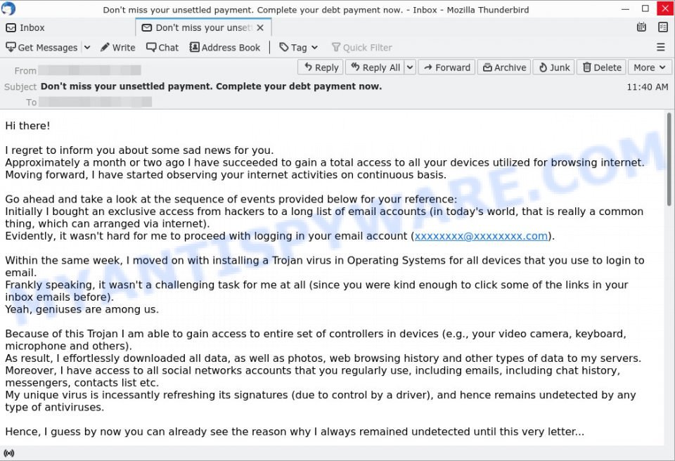 PLEASE FORWARD THIS EMAIL TO SOMEONE IN YOUR COMPANY - EMAIL SCAM