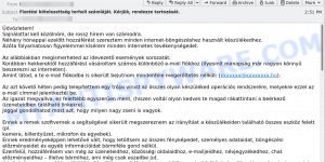 Fizetési kötelezettség terheli számláját Kérjük, rendezze tartozását.email scam