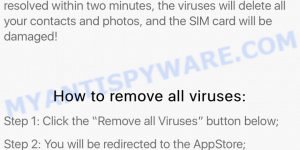 You may have viruses after visiting an adult website Scam