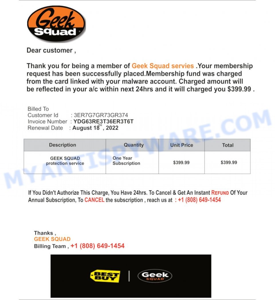 What Is Geek Squad Scam Email Examples What To Do When You Receive The Scam Email 