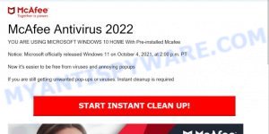 MICROSOFT WINDOWS With Pre-installed Mcafee SCAM