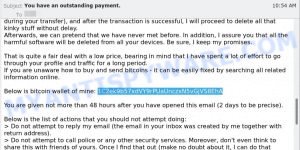 1C2ek9b57xdVY9rPUaUnczxN5vGjVS8EhA bitcoin email scam