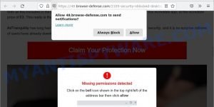 Browse-defense.com Click Allow Scam