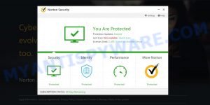 Nonadvertised.com Norton Security Alert Scam