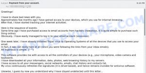 Payment from your account email scam