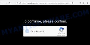 Xzwsfk.com Bot captcha Scam