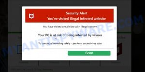 Defenderpage.xyz McAfee Security Alert Scam