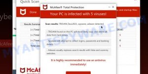 Essential-scan.com McAfee fake scan results