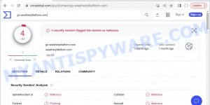 Go.weatherplllatform.com malicious