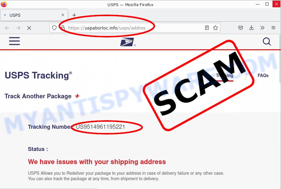 US9514961195221 – Your Package Cannot Be Delivered Text SCAM