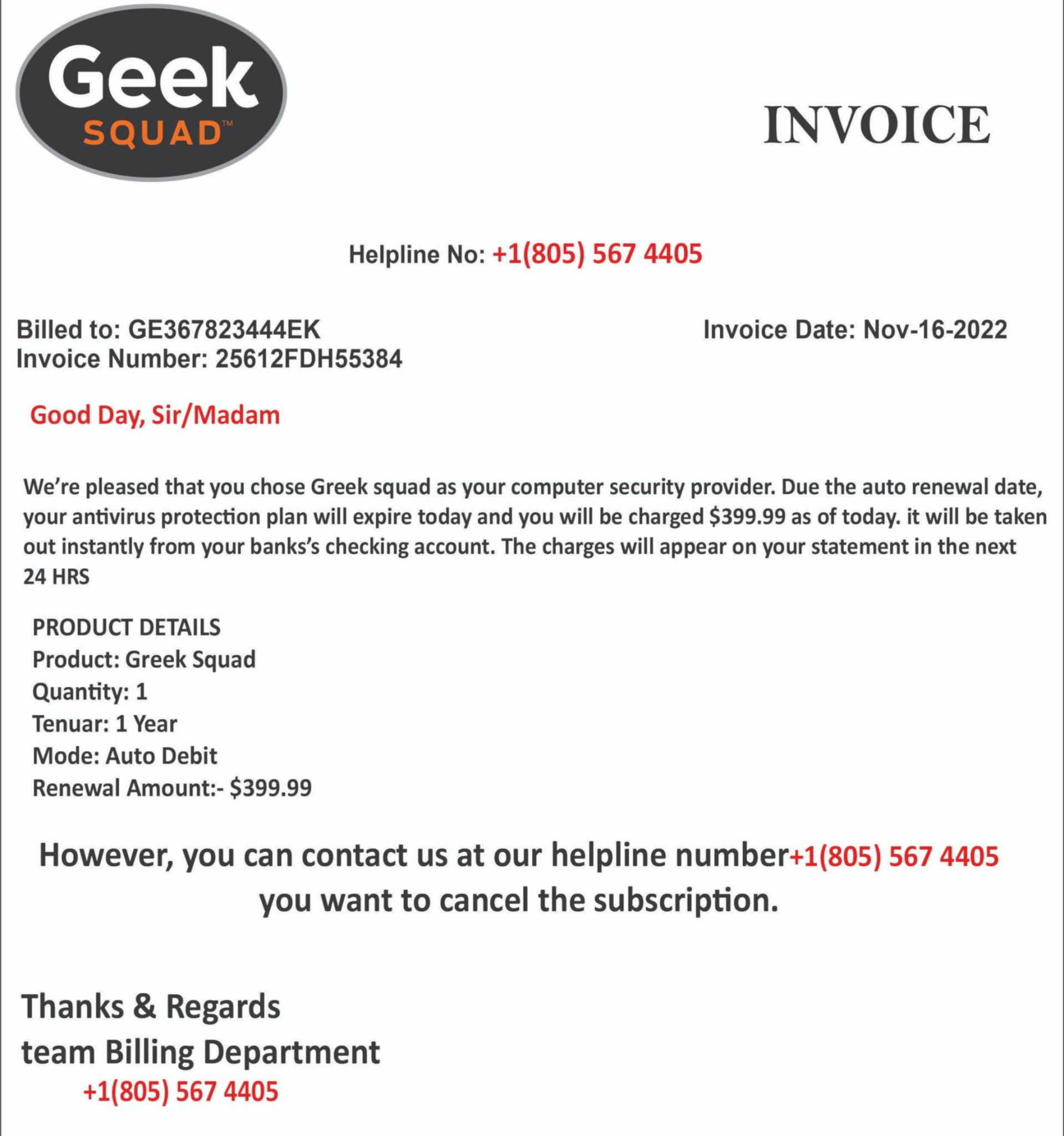 What is Geek Squad Scam Email ? Examples. What to do when you receive ...