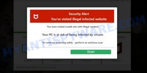 Internalnetworkpc.com McAfee Alert Scam