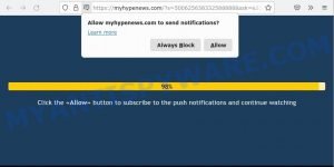 MyHypeNews.com Press Allow Scam