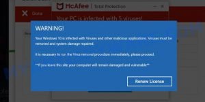 Protect2023.xyz McAfee Alert Scam