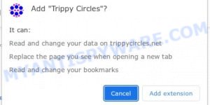 Trippy Circles browser extension