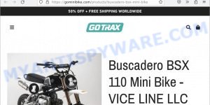 Buscadero BSX 110 Mini Bike - VICE LINE LLC scam