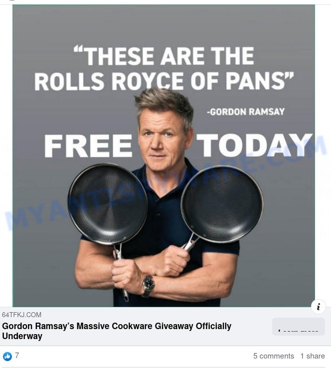 Beware of the Gordon Ramsay HexClad Cookware Giveaway Scam Don't Be