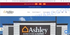 Ashclearance.com Ashley Store Scam