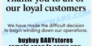 Babyjoynewyork.com buy buy BABY Scam store