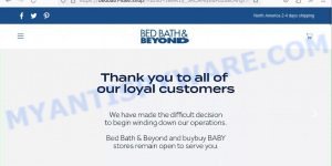 Bedbath-sale.shop Scam