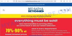 Bedbathbeyondclose.com BBB Scam store