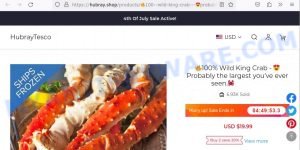 Hubray.shop Wild King Crab HubrayTesco Scam