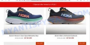 Outletshoks.com HOKA Summer Clearance Scam