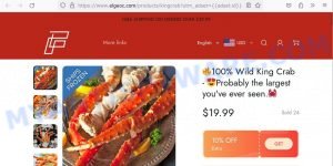 Elgeoc.com Wild King Crab Scam store