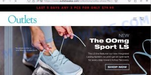 Outletssales.com oofos Scam