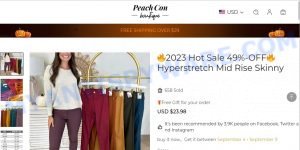 Peachycoz.com 2023 Hot Sale Mid Rise Skinny Scam